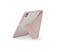 Uniq iPad Case (10th Generation Pink) | Uniq MOVEN Integrated Y-Fold Stand with ShockArmor™ Bumper Corner Defense + Pencil Slot