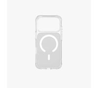 UNIQ Minimalist Slim Frosted Slim Phone Case for iPhone 17 Pro (Frosted Clear/White) LIFEPRO Xtreme Anti-Fingerprint Magnetic Charging Case