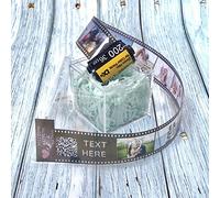 uniqicon Personalised Film Roll Photo Keychain Heart, Unique Personalized Memory Camera Picture, F4 Customised Gifts For Birthday Dad Friend Boyfriend Mom Men Lover Kid Anniversary Day Gift