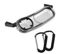 Uniqify Snack Tray with Bonus Carabiner Clips - Compatible with Uppababy VISTA, VISTA V2, Cruz, Cruz V2, RumbleSeat, RumbleSeat V2
