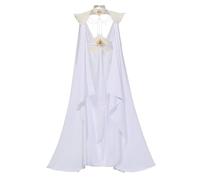 UniqKaliber Medieval Elven Cloak for Women Full Length Fairy Cape Off Shoulder Capelet Renaissance Cosplay Costume