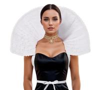 UniqKaliber Stand Up Victorian Collar Queen Elizabeth Costume Collar Renaissance Halloween Cosplay Accessories