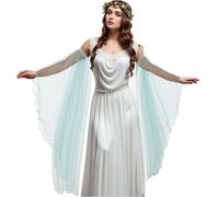 UniqKaliber Victorian Long Tulle Gloves, Detachable Sleeves Gothic Arm Covers for Halloween Costume Wedding Dress Accessories
