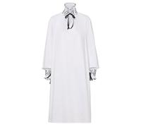 UniqKaliber Womens Renaissance Medieval Chemise, White Elizabethan Smock with Blackwork Vintage Robe Shirt Costume Cosplay