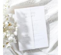 UNIQOOO 120 Pack Pre-Folded Vellum Jackets for 5x7 Invitations, Elegant Semi-Transparent Vellum Paper, 115GSM Wedding Invitation Accessories, for Envelope Liners 5x7 Inserts