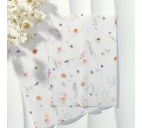 UNIQOOO 50 Pack Garden Flower Pre-Folded Vellum Jackets for 5x7 Invitations, 115GSM Semi-Transparent Vellum Paper, for Wedding Invitation Accessories