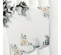 UNIQOOO 50 Pack Green & White Floral Vellum Jackets for 5x7 Invitations, Elegant 115GSM Pre-Folded Vellum Paper, for Green White Theme Wedding & Events