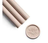 UNIQOOO Mailable Glue Gun Sealing Wax Sticks for Wax Seal Stamp - Nude, Earthy Neutural Tone, Great for Boho Wedding Invitations, Cards Envelopes, Snail Mails, Craft Project, Gift Ideas, Pack of 8