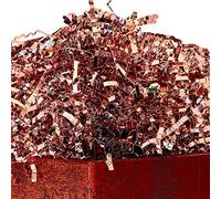 UNIQOOO Rose Gold Raffia Tissue Paper Shredded Fill, Recyclable, Durable, for Crinkle Cut Confetti Cushion Beds Gift Boxes Stocking Stuffing Natural Protection Strands Shred-1.05LB