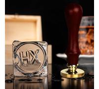 Uniqora Custom Ice Cube Stamp - Personalised Ice Stamp Design Your Own Ice Cube with Handle for Unique Ice Branding - Ideal for Parties, Events, and Everyday Drinks