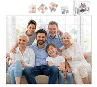 Uniqora Custom Jigsaw Puzzle 60/120/200/500/1000 Pieces, Personalised Puzzle from Your Own Photos, Customised Wood with Picture Gifts for Christmas Wedding Birthday Family