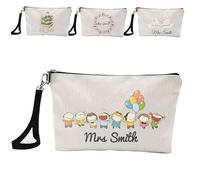 Uniqora Personalised Teacher Pencil Case, Custom Name Gift for Teaching Assistants, Gift for Birthdays, Christmas, Teacher's Day, Thanksgiving, End of Term Thank You Zip Pouch.