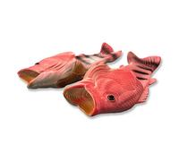 Uniqstore Sandals Tricky Fish Funny Flops Slippers Fish Slippers Creative Fish Style Beach Shoes Simulation Fish Beach Slippers for Men Women Kids Unusual Gifts Pink