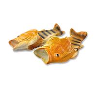 Uniqstore Sandals Tricky Fish Funny Flops Slippers Fish Slippers Creative Fish Style Beach Shoes Simulation Fish Beach Slippers for Men Women Kids Unusual Gifts Orange