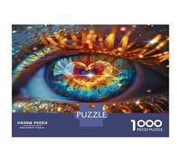 Unique 1000 Piece Jigsaw Puzzle - Charm Eye Artistic Eye, Challenging & Brainteasing Adult Jigsaws, Colourful, Birthday Gifts for Children Boys Girls 70x50cm/1000pcs