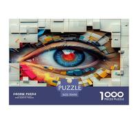 Unique 1000 Piece Jigsaw Puzzle - Charm Eye Artistic Eye, for Stress Relief & Fun, Home Decoration, Birthday Gifts for Children Boys Girls 70x50cm/1000pcs