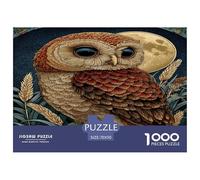 Unique 1000 Piece Jigsaw Puzzle - Owl Artistic Colorful Animals, Impossible Hard Difficult Challenging Puzzles, Unique Home Decor, Birthday Gifts for Children Boys Girls 70x50cm/1000pcs