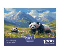 Unique 1000 Piece Jigsaw Puzzle - Panda Artistic Animals, Impossible Hard Difficult Challenging Puzzles, Unique Home Decor, Birthday Gifts for Children Boys Girls 70x50cm/1000pcs
