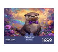 Unique 1000 Piece Jigsaw Puzzle - Water Laziness Artistic Animals, Challenging & Brainteasing Adult Jigsaws, Colourful, Birthday Gifts for Children Boys Girls 70x50cm/1000pcs