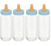 Unique 13580 Blue Baby Shower Fillable Feeding Bottles 2 Pcs (Pack of 2)