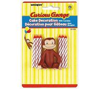 Unique 137884 Curious George Cake Decoration With 6 Candles