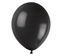 Unique 14749 Latex Balloons-30 cm-Black Colour-50 Count (Pack of 1)
