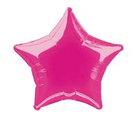 Unique 20" Hot Pink Solid Star Foil Balloon 20"
