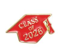 Unique 2026 Year Graduate Cap Lapel Pin Premium Zn Alloy Classical Brooch with Vibrant Enameled Design School Theme Badge Pin, One Size, as described