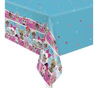 Unique 20903 Plastic Tablecloth-2.13 m x 1.37 m-LOL Surprise Party, Print, Multicolour