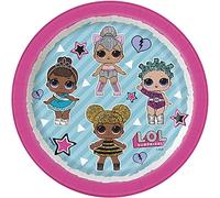 Unique 20904EU LOL Surprise Eco-Friendly Paper Plates-18 cm Party-8 Count (Pack of 1), Multicolour
