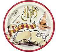 Unique 23565 Paper Plates, 23 cm, Harry Potter Party-Pack of 8, Multicolour