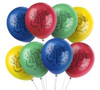 Unique 23585 Harry Potter Latex Balloons-30 cm Party-Pack of 8, Multicolour, 12"