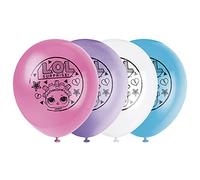 Unique 23805 Latex Balloons-30 cm- LOL Surprise Party-Pack of 8, Multicolour