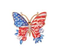 Unique 250th Independence Day Butterfly Brooch with US Flag Designs Fashionable Accessory for Any Outfit Patriotic Brooch Festive Butterfly