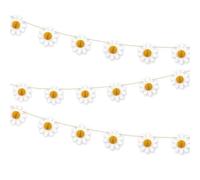 Unique 25595 Daisy & Honeycomb Ball Garland-1.82 m-Groovy Birthday Party-1 Count (Pack of 1), Multicolour