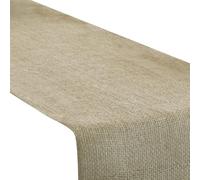 Unique 28718 Rustic & Durable Natural-Colored Burlap Bliss Table Runner-9.5 (1 Ct) Hessian 1.82 m-1 Count (Pack of 1), Solid, Brown, 5.9 ft