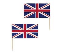 Unique 28800 Cupcake Toppers-Union Jack Party-Pack of 30, Multicolour