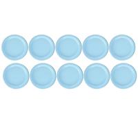 Unique 30898EU Eco-Friendly Paper Plates-18 cm-Baby Blue Colour-20 Count (Pack of 1)