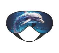Unique 3D Animal Dolphin Eye Mask for Sleeping, Sleep Mask, Blocks Light, Perfect for Women and Men, Soft and Comfortable Blindfold for Travel