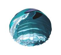 Unique 3D Animal dolphin print Bath cap Large bath cap Fit for all lengths of hair Protects hair bath cap Reusable