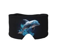 Unique 3D Animal Dolphin Print Sleep Eye and Ear Muffs Adults Kids for Home Office and Travel Insomnia Relief