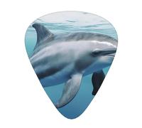 Unique 3D Animal dolphin Printed Guitar Picks 12-Piece Set - Comfortable, Versatile Plectrum for All Guitar Styles & Players