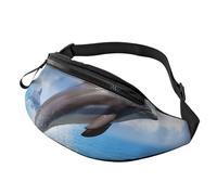 Unique 3D Animal Dolphin Printed Personalized Waist Bag, Lightweight and Versatile Crossbody Bag for Everyday and Outdoor Adventures