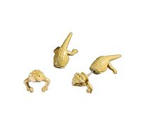 Unique 3D Lizard Earrings Gothic Ear Studs Punk Cool Animal Shape Jewelry Halloween Theme Accessories for Men Women