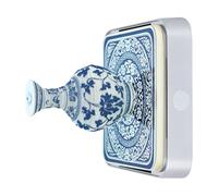 Unique 3D Paper Sculpture Calendar Designed with Blue and White Ceramic Concept Great for Study Area Display and Presents Multifunctional Calendar