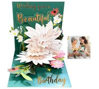 Unique 3D Pop Up Birthday Card, Have a beautiful birthday Unique 3D Pop Up Happy Birthday premium Greeting Card for women, wife, girlfriend, daughter, for her, nan, grandmother, girl