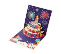 Unique 3D Popup Card with Builts in Music and Lights for Birthdays Anniversaries Greeting Includes Envelope Musical Appearing