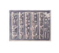 Unique 3D Rose Flower Nails Art Crafting Mold Multi Design Decorative Flower Silicone Mold for Artistic Art Craft Professional Tools