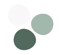 Unique 40937 Large Paper Confetti-Light, Dark Green & Matt White Colours-Botanical Spring Party-36 Pieces