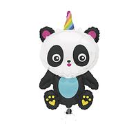 Unique 54989 Giant Pandacorn Foil Balloon Balloon-74 cm, Multicolour